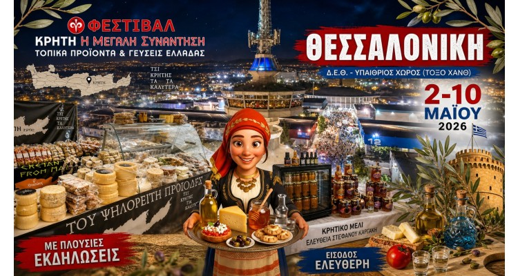 Παγκρήτια Έκθεση 2026- Κρήτη-Η Μεγάλη Συνάντηση και Τοπικές Γεύσεις Ελλάδας