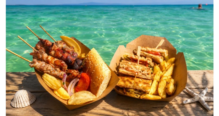Trani Ammouda 'da Plaj Barı -  Halkidiki - atıştırmalıklar